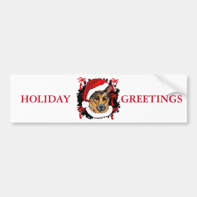 AUTOCOLLANT DE VOITURE ALMAN SHEPHERD (Devant)