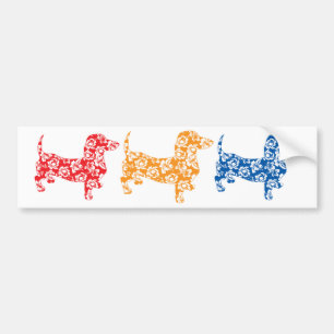 Autocollant De Voiture Aloha Orange Doxies