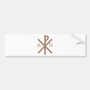 Autocollant De Voiture Alpha Omega aspect terre. de Chrisme