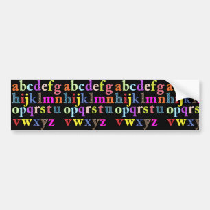 Autocollant De Voiture Alphabet