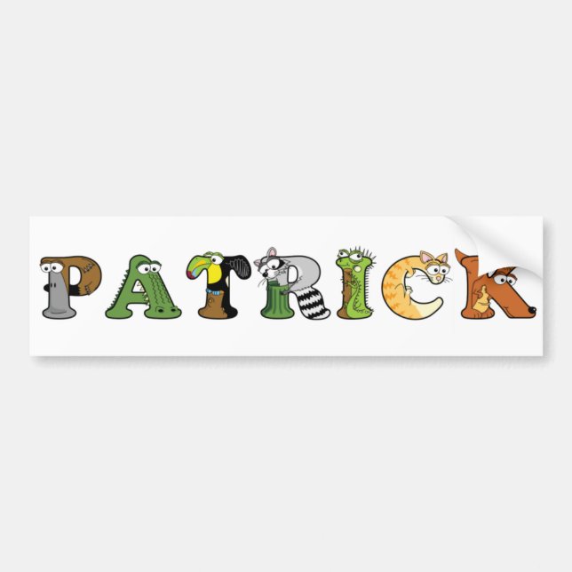 Autocollant De Voiture Alphabétimal Sticker de nom personnalisé (Devant)