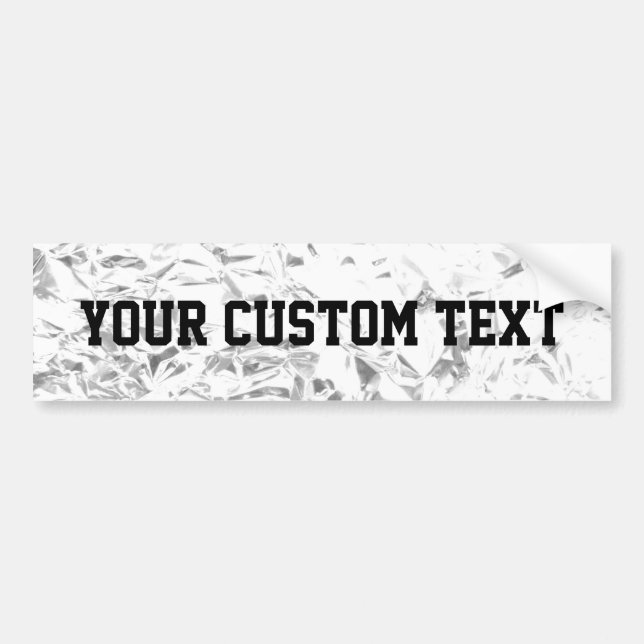 Autocollant De Voiture Aluminium Foil Design couleur argent (Devant)