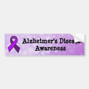 Autocollant De Voiture Alzheimer's Disease Awareness Ribbon