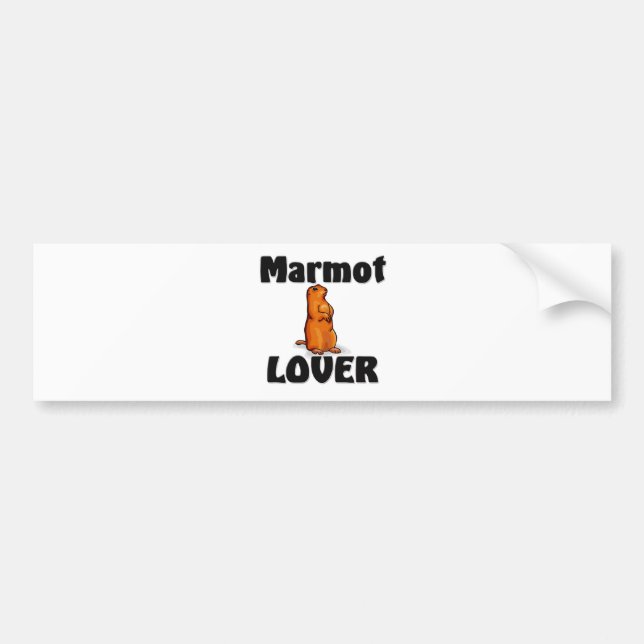 Autocollant De Voiture Amant de Marmot (Devant)