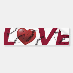 Autocollant De Voiture Amateur de baseball softball, pare-chocs, autocoll