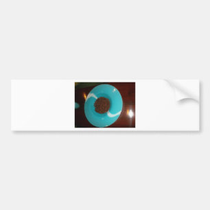 Autocollant De Voiture Amateurs Brown de café Blue Skeezer
