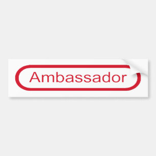 Autocollant De Voiture Ambassadeur