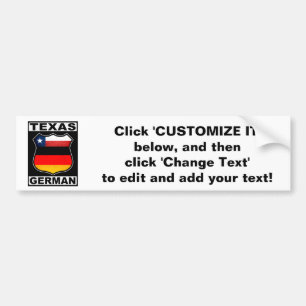 Autocollant De Voiture Américain allemand du Texas