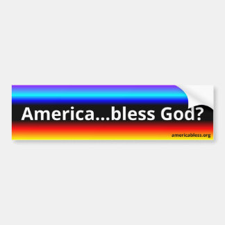 Autocollant De Voiture Amérique...bénis Dieu ? (w/americabless.org)