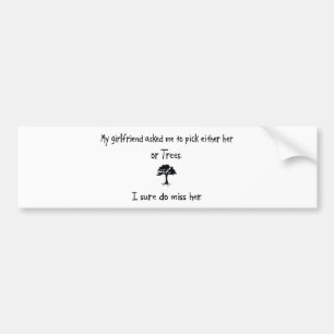 Autocollant De Voiture Amie ou arbres de sélection