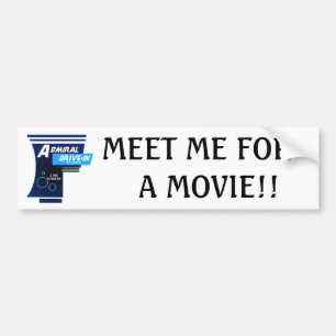 Autocollant De Voiture Amiral Drive-In Theater Logo