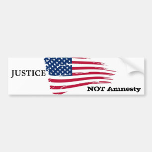 Autocollant De Voiture Amnistie de justice pas