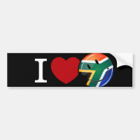 Amour Afrique du Sud Drapeau souriant