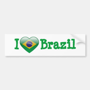 Autocollant De Voiture Amour Brésil