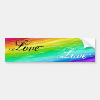 Autocollant De Voiture Amour d'arc-en-ciel