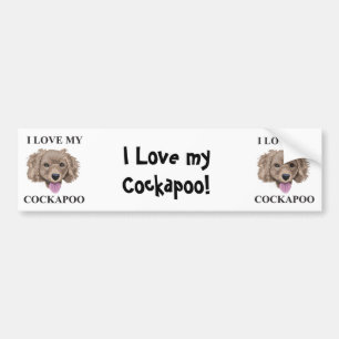 Autocollant De Voiture Amour de Cockapoo