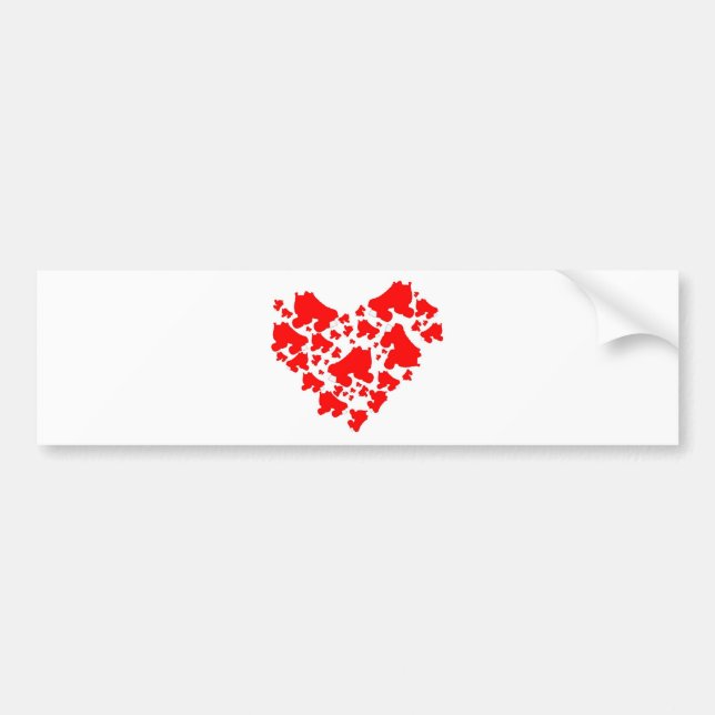 Autocollant De Voiture Amour de Derby (Devant)