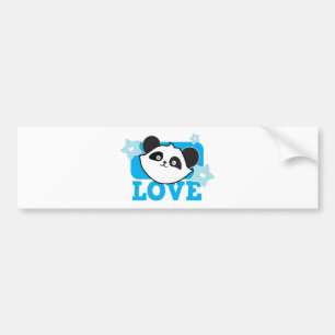 Autocollant De Voiture Amour de panda