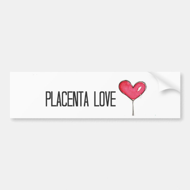 Autocollant De Voiture Amour de placenta (Devant)