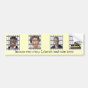 Autocollant De Voiture Amour de prison pour les grands quatre