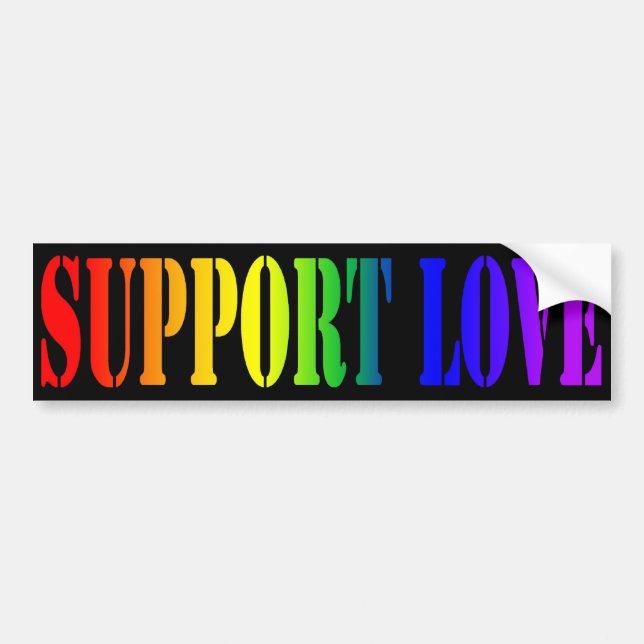 Autocollant De Voiture Amour de soutien (Devant)
