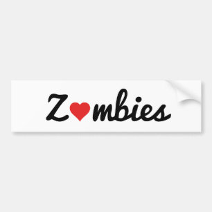 Autocollant De Voiture Amour de zombi