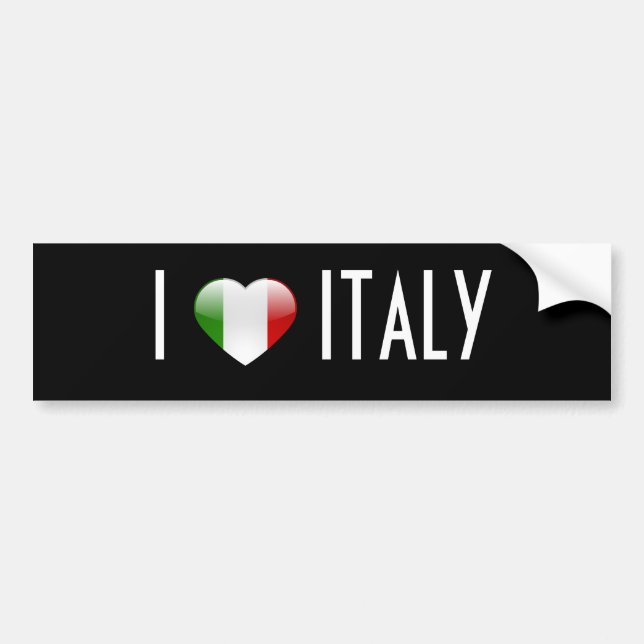 Autocollant De Voiture Amour Italie (Devant)