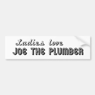 Autocollant De Voiture Amour Joe de dames le plombier