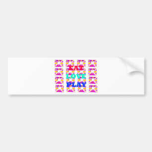 Autocollant De Voiture Amour Manger Jouer Coeur Hakuna Matata couleurs.pn