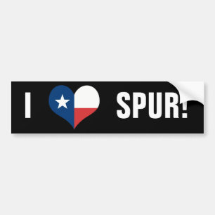 AUTOCOLLANT DE VOITURE AMOUR SPUR, TX