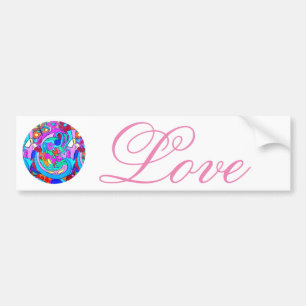 Autocollant De Voiture amour super hippie