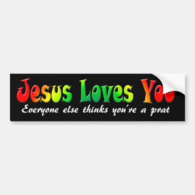Autocollant De Voiture Amours de Jésus d'adhésif pour pare-chocs vous (Devant)