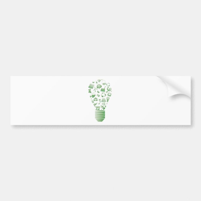 Autocollant De Voiture ampoule d'eco (Devant)