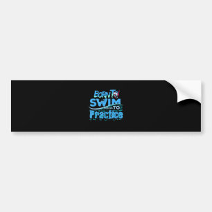 Autocollant De Voiture Amusant nage Cadeau design nage
