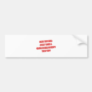 Autocollant De Voiture Amusante ligne de ramassage Gastroentologue
