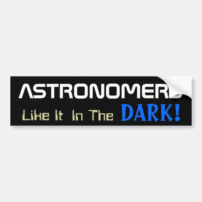 Autocollant De Voiture Amusement astronomique (Devant)