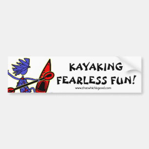 Autocollant De Voiture Amusement courageux Kayaking