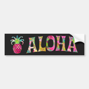 Autocollant De Voiture Ananas de PixDezines Aloha