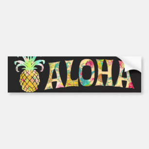 Autocollant De Voiture Ananas de PixDezines Aloha