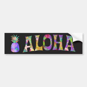 Autocollant De Voiture Ananas de PixDezines Aloha