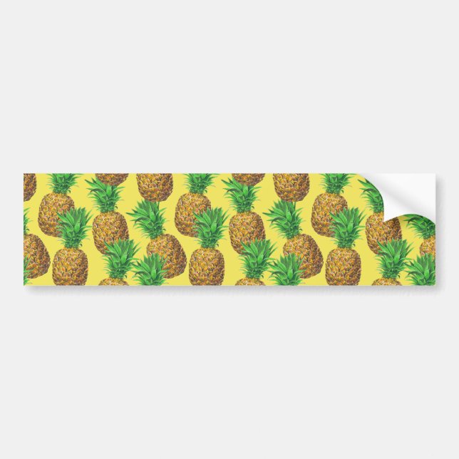 Autocollant De Voiture Ananas ensoleillés (Devant)
