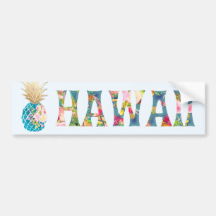 Autocollant De Voiture Ananas PixDezines Hawaii