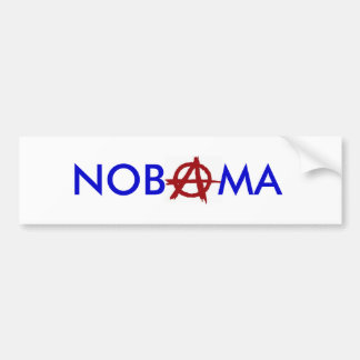Autocollant De Voiture Anarchie de "Nobama"