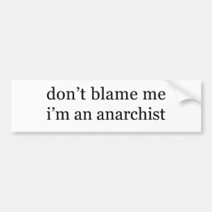 Autocollant De Voiture anarchiste
