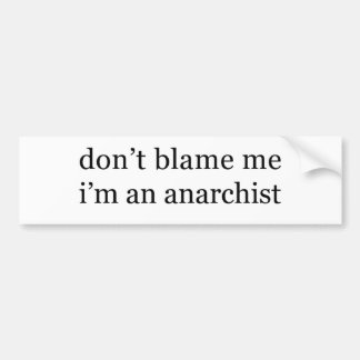 Autocollant De Voiture anarchiste