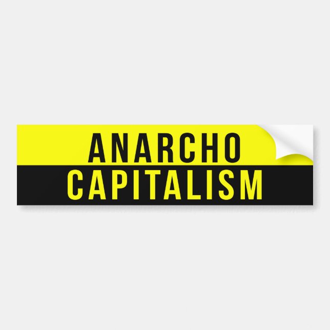 Autocollant De Voiture Anarcho-capitalisme (Devant)