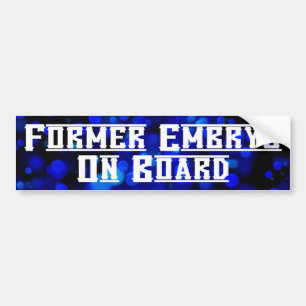 Autocollant De Voiture Ancien Embryon à bord - Sticker pare-chocs
