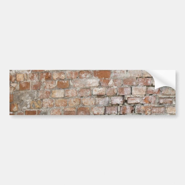 Autocollant De Voiture Ancien Sticker pare-chocs de mur de briques (Devant)
