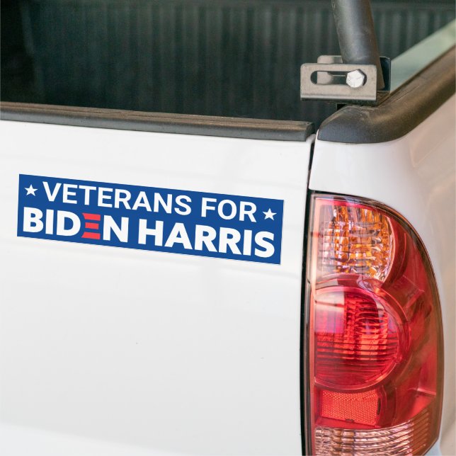 Autocollant De Voiture Anciens combattants pour Biden Harris Texte person (Sur camion)
