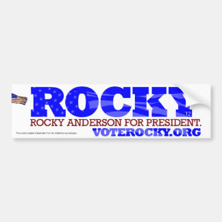 Autocollant De Voiture Anderson rocheux pour le Président Sticker